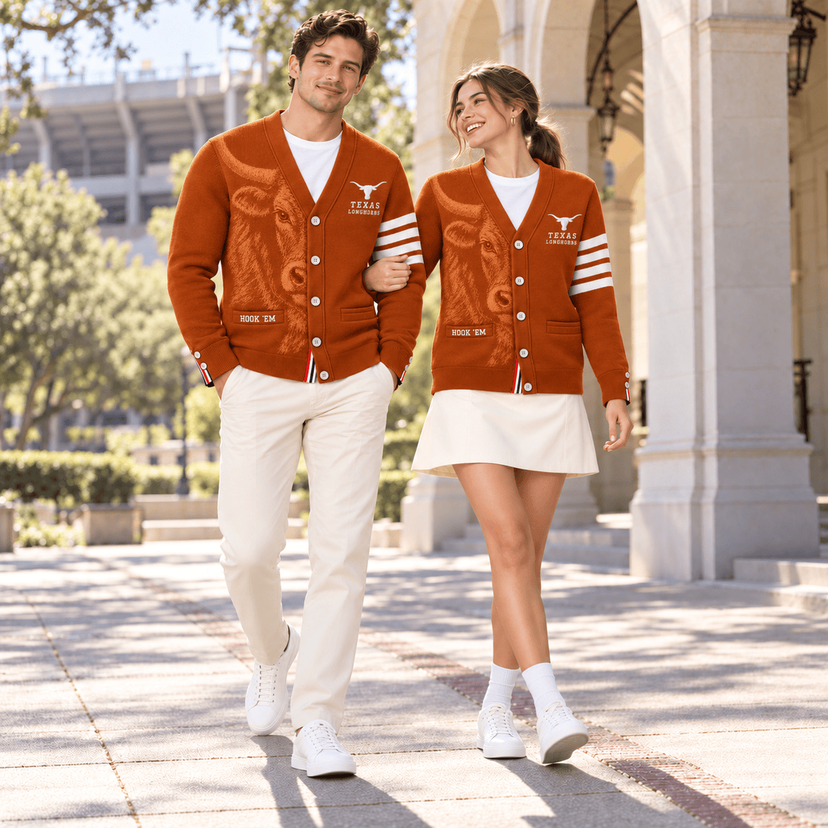 TLH Classic 4-Bar V-Neck Cardigan TTTT