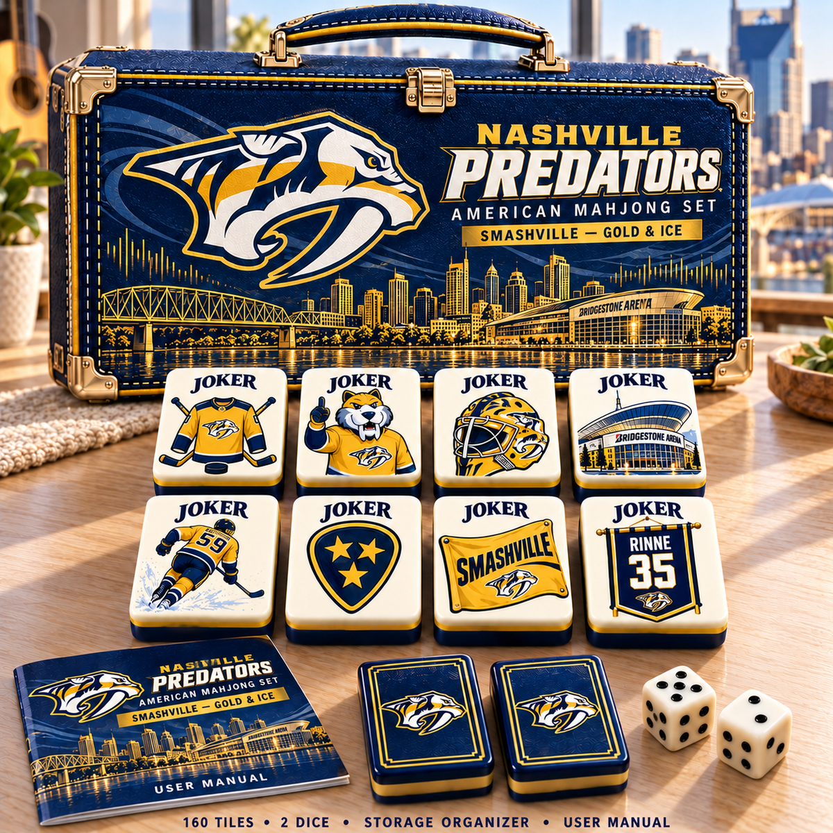 Premium NVPB Mahjong Tiles Set PVNA