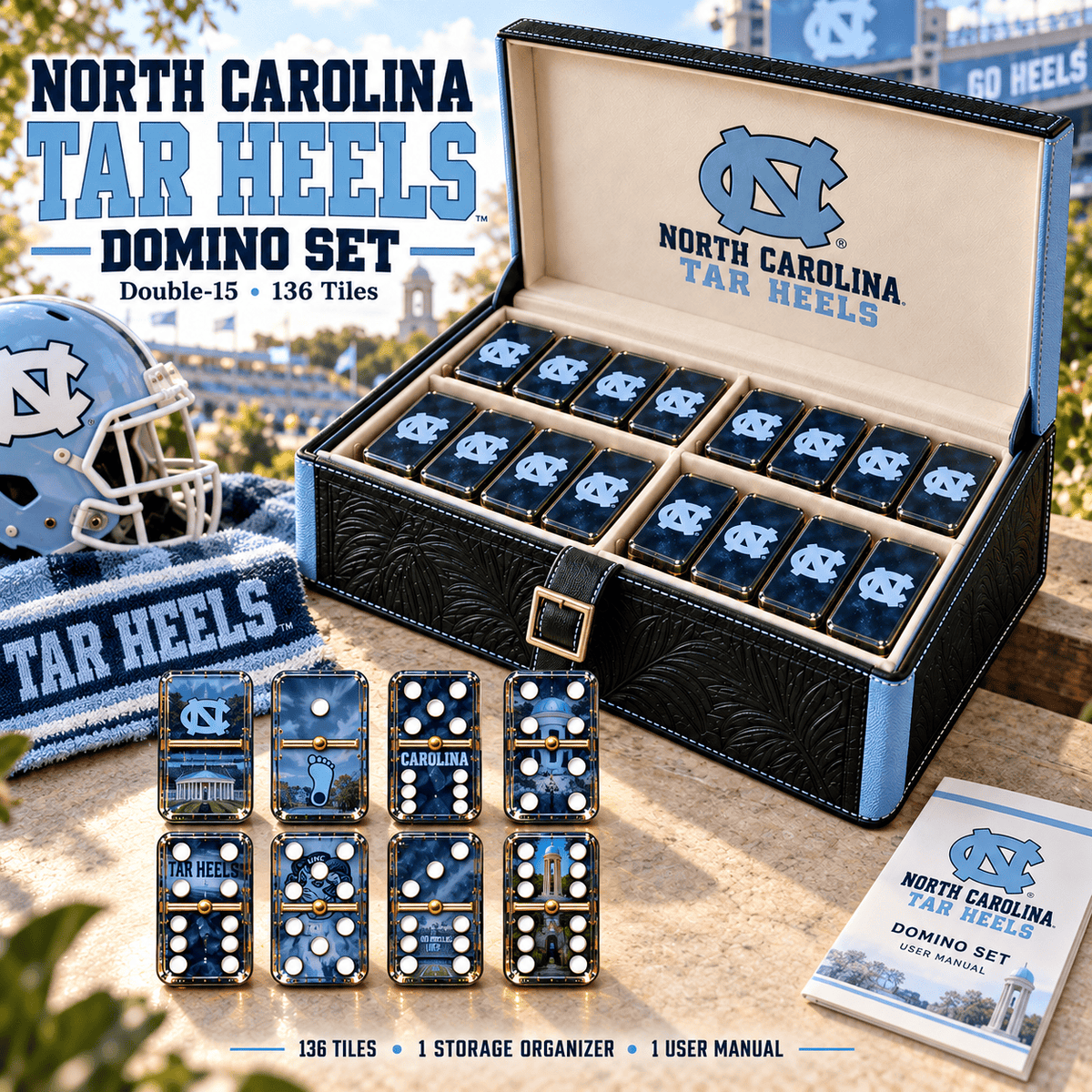 UNC Premium Domino Set NTTB