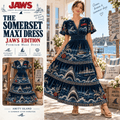 JAWS Premium Embroidered Velvet Maxi Dress PTKL