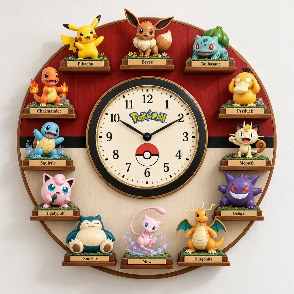 PKM Premium Mascot Sculpture Clock Collection PTKL