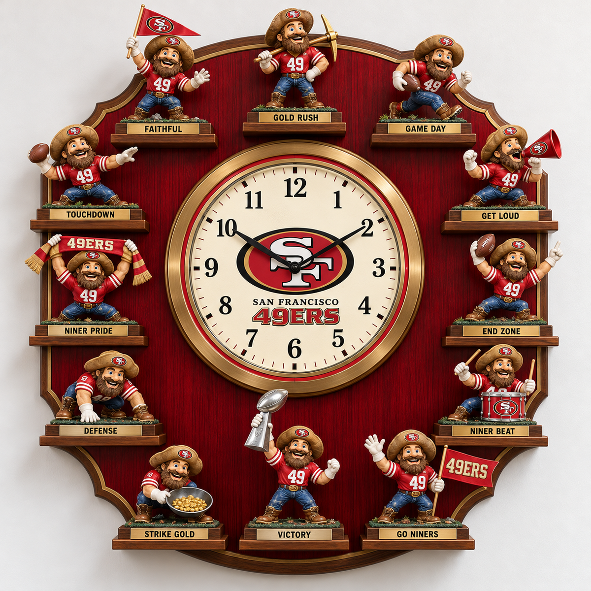 SF49 Premium Mascot Sculpture Clock Collection PTKL