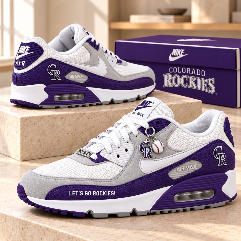 Colorado Rockies Premium Low-Top Sneakers