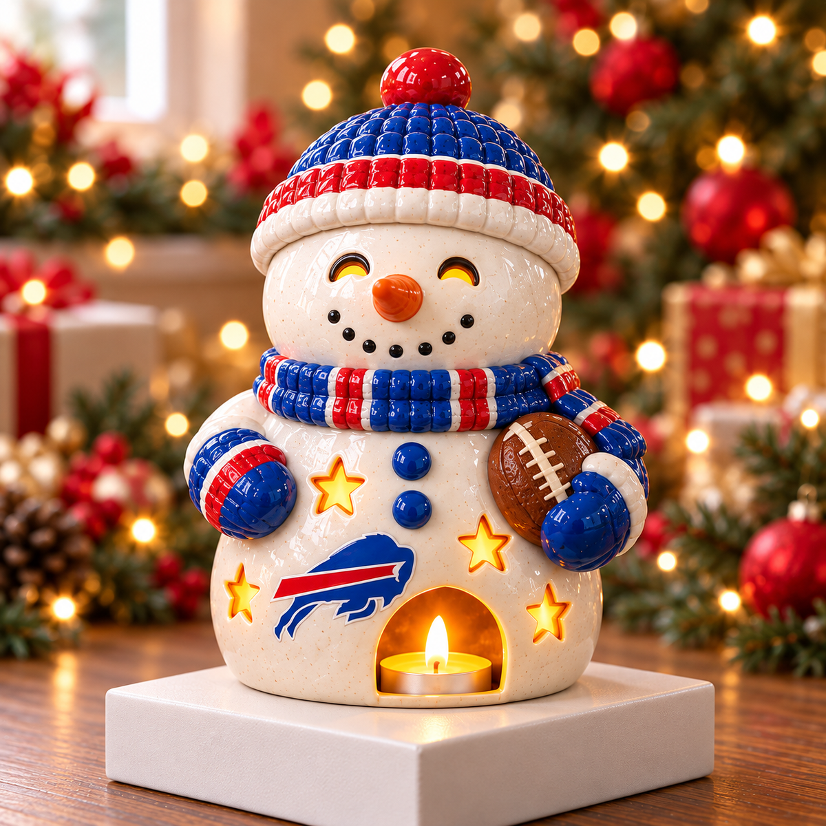 BFBL CHRISTMAS CERAMIC CANDLE HOLDER HQH 1