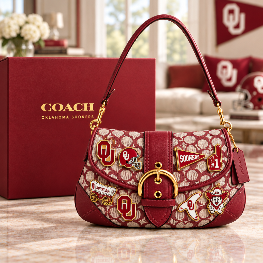 Oklahoma Sooners Soho Bag With Charm