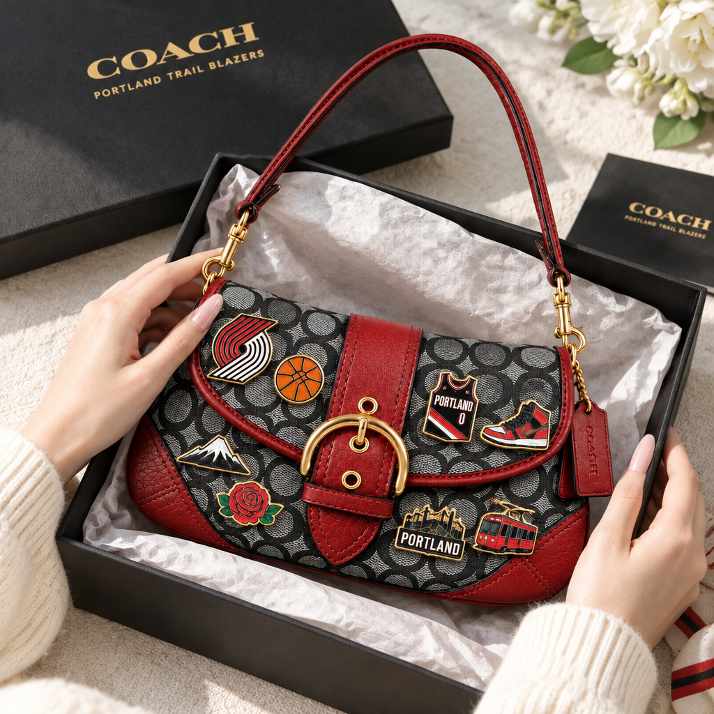 Portland Trail Blazers Soho Bag With Charm